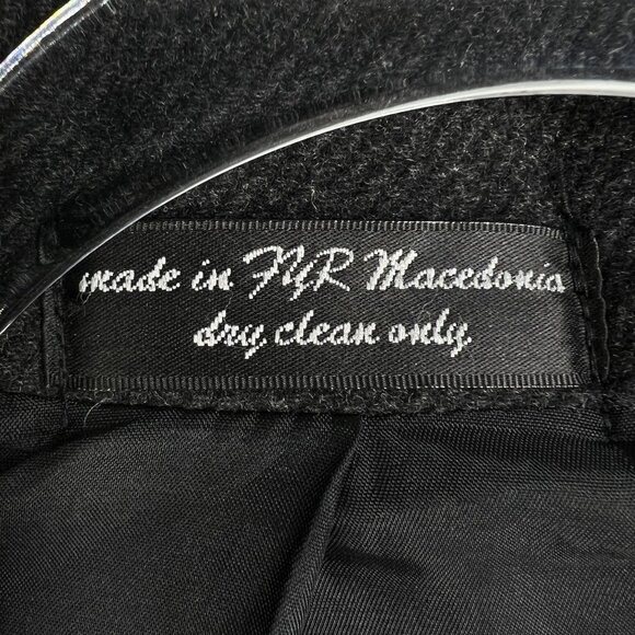 Gianfranco Ruffini Italy Mens 44 Cashmere Charcoal Gray Coat Soft Quiet Luxury - Picture 13 of 15